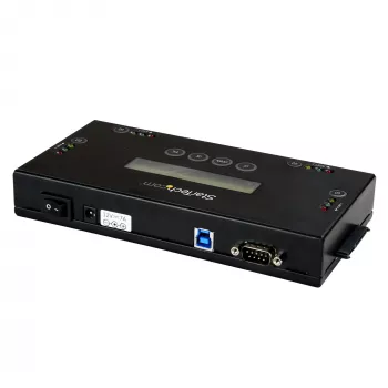 StarTech.com 4 paikan SSD/HDD -kiintolevyn tyhjennyslaite - 2.5 inch & 3.5 inch SATA - isännätön itsenäinen turvatyhjennys ulkoinen levyjen puhdistuslaite - 9 tyhjennystilaa - RS232-tulostinportti - NIST/DOD & TAA -yhteensopiva