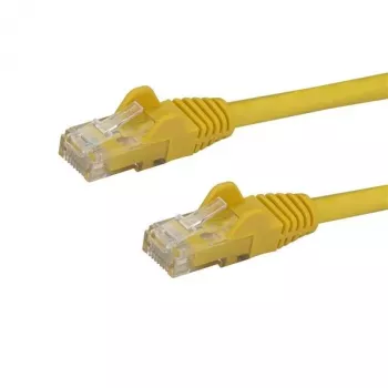 StarTech.com 5m CAT6 Ethernet-kaapeli – keltainen CAT 6 Gigabit Ethernet -kaapeli – 250MHz 100W PoE RJ45 UTP verkko-/patch-kaapeli ilman lukituskieltä vedonpoistolla yksittäin tarkastettu