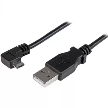 StarTech.com Micro-USB-lataus- ja synkronointikaapeli M/M – kulmikas Micro-USB – 24 AWG – 0,5 m