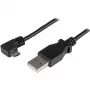 StarTech.com Micro-USB-lataus- ja synkronointikaapeli M/M – kulmikas Micro-USB – 24 AWG – 0,5 m