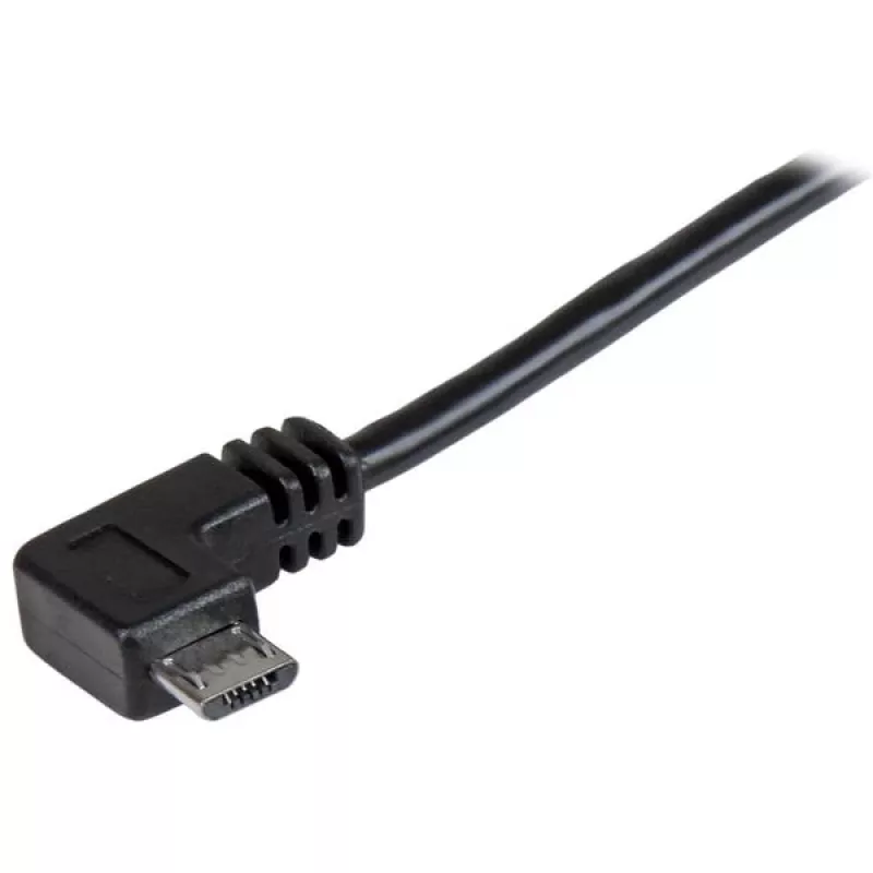 StarTech.com Micro-USB-lataus- ja synkronointikaapeli M/M – kulmikas Micro-USB – 24 AWG – 0,5 m