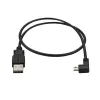 StarTech.com Micro-USB-lataus- ja synkronointikaapeli M/M – vasemmalle kulmikas Micro-USB – 24 AWG – 0,5 m