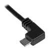 StarTech.com Micro-USB-lataus- ja synkronointikaapeli M/M – vasemmalle kulmikas Micro-USB – 24 AWG – 0,5 m