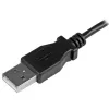 StarTech.com Micro-USB-lataus- ja synkronointikaapeli M/M – vasemmalle kulmikas Micro-USB – 24 AWG – 0,5 m