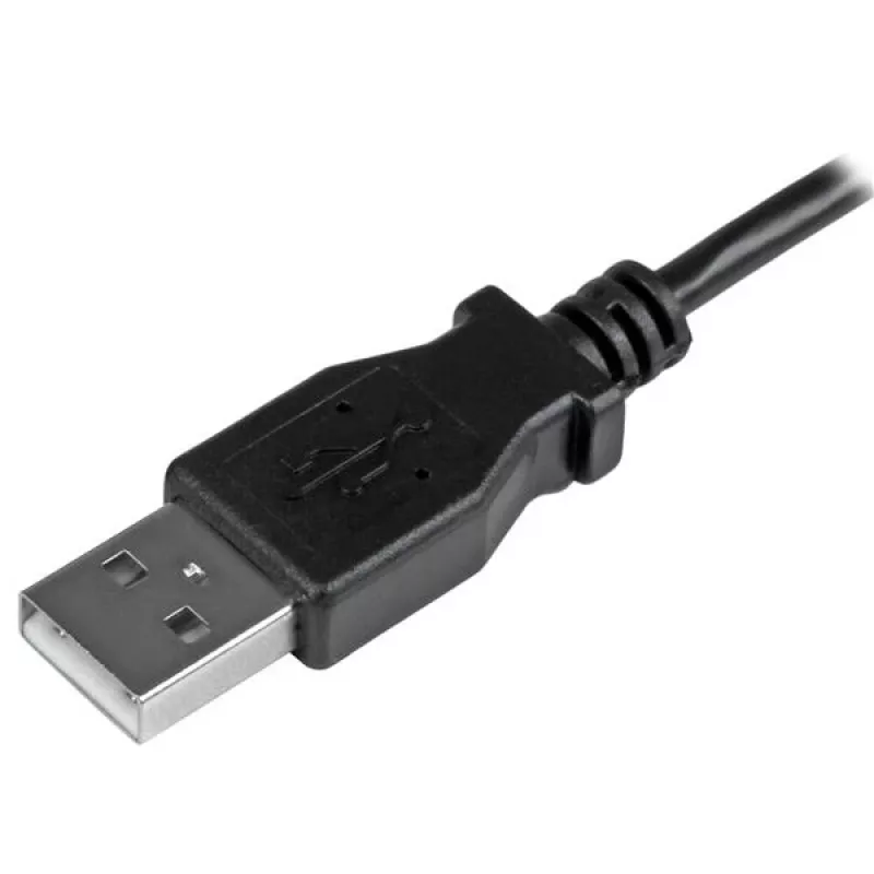 StarTech.com Micro-USB-lataus- ja synkronointikaapeli M/M – vasemmalle kulmikas Micro-USB – 24 AWG – 0,5 m