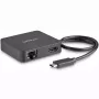 StarTech.com USB-C-moniporttisovitin – kannettava USB-C-minitelakka 4K-HDMI-videolla – Gigabit Ethernet, USB 3.0 -keskitin (1x USB-A, 1x USB-C) – USB Type-C -moniporttisovitin – Thunderbolt 3 -yhteensopiva