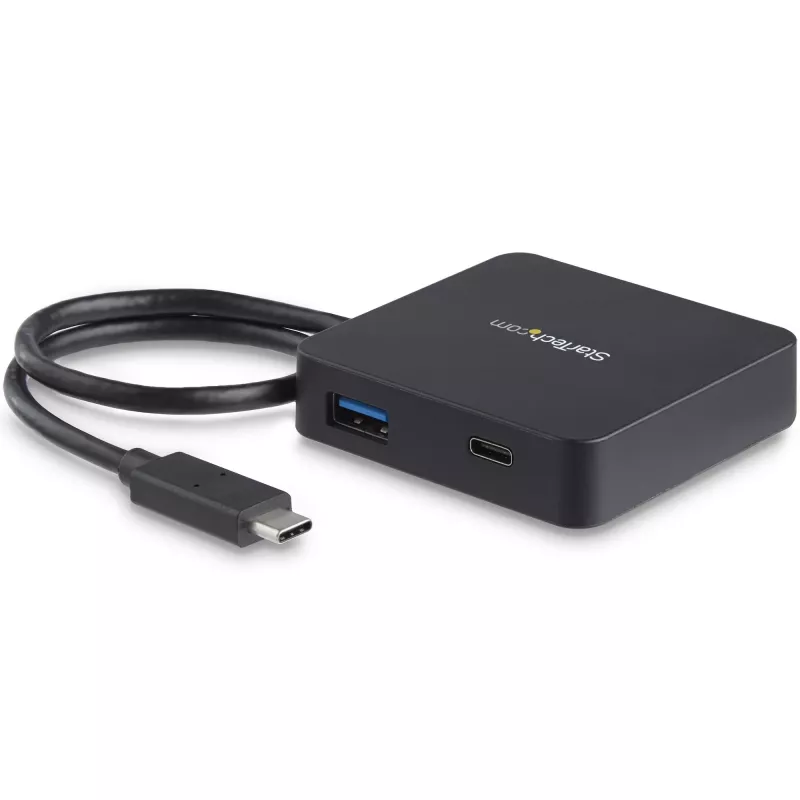 StarTech.com USB-C-moniporttisovitin – kannettava USB-C-minitelakka 4K-HDMI-videolla – Gigabit Ethernet, USB 3.0 -keskitin (1x USB-A, 1x USB-C) – USB Type-C -moniporttisovitin – Thunderbolt 3 -yhteensopiva