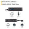 StarTech.com USB-C-moniporttisovitin – kannettava USB-C-minitelakka 4K-HDMI-videolla – Gigabit Ethernet, USB 3.0 -keskitin (1x USB-A, 1x USB-C) – USB Type-C -moniporttisovitin – Thunderbolt 3 -yhteensopiva