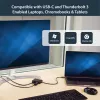 StarTech.com USB-C-moniporttisovitin – kannettava USB-C-minitelakka 4K-HDMI-videolla – Gigabit Ethernet, USB 3.0 -keskitin (1x USB-A, 1x USB-C) – USB Type-C -moniporttisovitin – Thunderbolt 3 -yhteensopiva