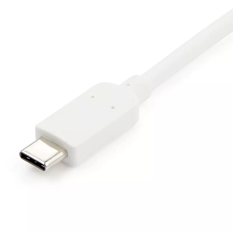 StarTech.com USB-C - HDMI 2.0 -adapteri Power Delivery -toiminnolla – 4K 60Hz USB Type-C - HDMI -näytön videomuunnin – 60W PD läpivientilatausportti – Thunderbolt 3 -yhteensopiva – valkoinen