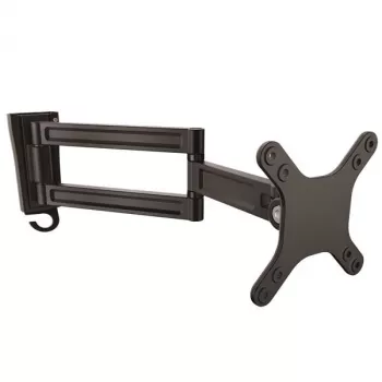 StarTech.com seinäasennettava näyttövarsi – kaksinkertaisesti kääntyvä, 15 kg, 33 cm (13 tuumaa), 68,6 cm (27 tuumaa), 75 x 75 mm, 100 x 100 mm, musta