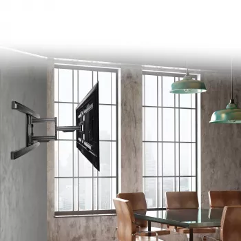 StarTech.com TV-seinäteline enintään 80 tuuman näytöille (50 kg) VESA-telineellä – matala, täysin liikkuva universaali TV-seinätelinejärjestelmä – tukeva, säädettävä kallistus-/kääntövarsiteline