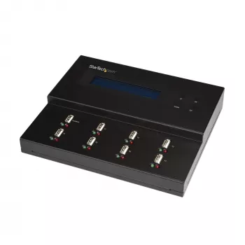 StarTech.com itsenäinen 1-7 USB-USB-muistitikun kopioija ja tyhjennyslaite, monen USB-flash-aseman kopioija, järjestelmän ja tiedostojen sekä koko aseman kopiointi 1,5 GB/min, yhden ja 3 kierron poisto, LCD-näyttö – TAA