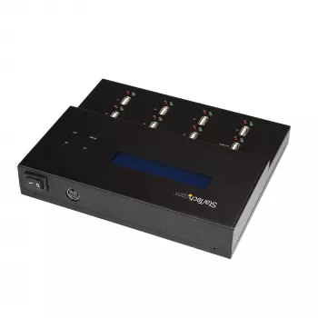StarTech.com itsenäinen 1-7 USB-USB-muistitikun kopioija ja tyhjennyslaite, monen USB-flash-aseman kopioija, järjestelmän ja tiedostojen sekä koko aseman kopiointi 1,5 GB/min, yhden ja 3 kierron poisto, LCD-näyttö – TAA