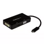 StarTech.com USB-C-moniporttivideosovitin – 3-in-1 – 4K 30 Hz – musta