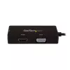 StarTech.com USB-C-moniporttivideosovitin – 3-in-1 – 4K 30 Hz – musta