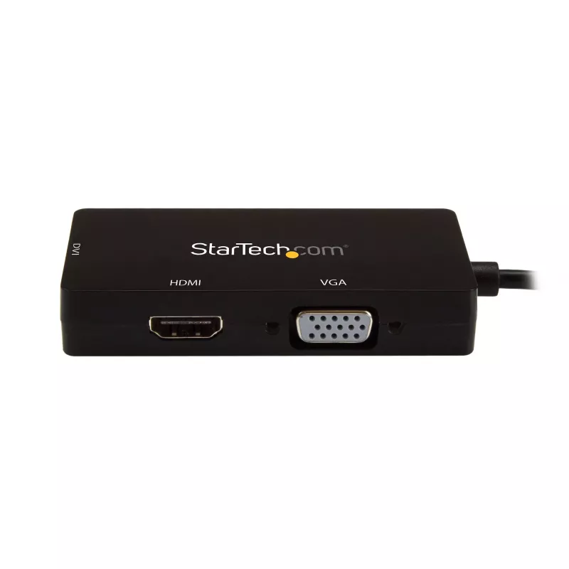 StarTech.com USB-C-moniporttivideosovitin – 3-in-1 – 4K 30 Hz – musta