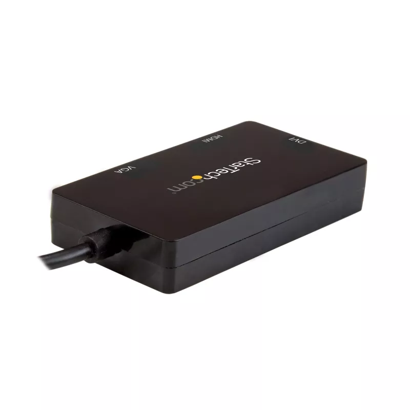 StarTech.com USB-C-moniporttivideosovitin – 3-in-1 – 4K 30 Hz – musta