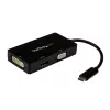 StarTech.com USB-C-moniporttivideosovitin – 3-in-1 – 4K 30 Hz – musta