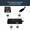 StarTech.com USB-C-moniporttivideosovitin – 3-in-1 – 4K 30 Hz – musta
