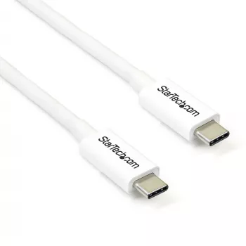 StarTech.com Thunderbolt 3 -kaapeli – 20 Gbit/s – 2 m – valkoinen – Thunderbolt-, USB- ja DisplayPort-yhteensopiva
