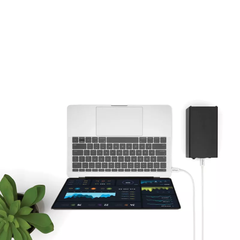 StarTech.com Thunderbolt 3 -kaapeli – 20 Gbit/s – 2 m – valkoinen – Thunderbolt-, USB- ja DisplayPort-yhteensopiva