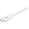 StarTech.com Thunderbolt 3 -kaapeli – 20 Gbit/s – 2 m – valkoinen – Thunderbolt-, USB- ja DisplayPort-yhteensopiva