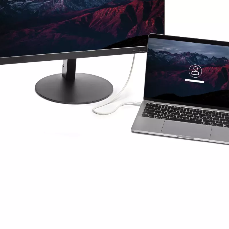 StarTech.com Thunderbolt 3 -kaapeli – 40 Gbit/s – 0,5 m – valkoinen – Thunderbolt-, USB- ja DisplayPort-yhteensopiva