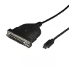 StarTech.com USB-C – rinnakkaisportin tulostinkaapeli, musta, USB C, DB25, 1,83 m, uros/naaras, CE, RoHS