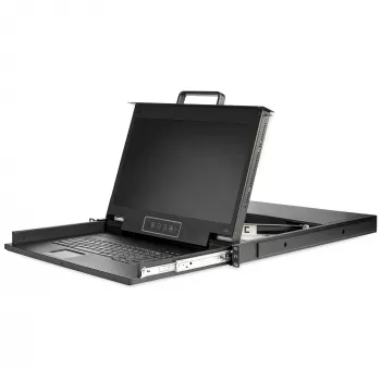StarTech.com rack-asennettava KVM-konsoli HD 1080p - yhden portin VGA KVM 17 tuuman LCD-näytöllä palvelinkehikkoon - täysin varusteltu 1U LCD KVM -laatikko kaapeleilla ja laitteistolla - USB-tuki - 50 000 MTBF
