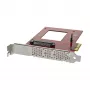 StarTech.com U.2–PCIe-sovitin 2,5 tuuman U.2-NVMe-SSD-asemalle – SFF-8639 – x4 PCI Express 4.0