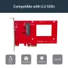 StarTech.com PEX4SFF8639 U.2-PCIe-sovitin 2,5 tuuman U.2 NVMe SSD -levylle, SFF-8639, x4 PCIe 3.0