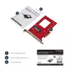 StarTech.com PEX4SFF8639 U.2-PCIe-sovitin 2,5 tuuman U.2 NVMe SSD -levylle, SFF-8639, x4 PCIe 3.0