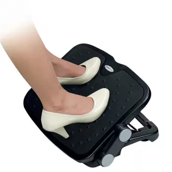StarTech.com säädettävä pöydänalainen jalkatuki, musta, alumiini, muovi, -30 - 0°, RoHS, TAA, REACH, CE, 45 cm, 35 cm