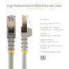StarTech.com 3 m CAT6a Ethernet-kaapeli – 10 Gigabit suojattu, snagless RJ45 100W PoE -patchkaapeli – 10GbE STP verkkokaapeli vedonpoistolla – harmaa, yksittäin testattu / johdotus UL-sertifioitu / TIA