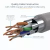 StarTech.com 3 m CAT6a Ethernet-kaapeli – 10 Gigabit suojattu, snagless RJ45 100W PoE -patchkaapeli – 10GbE STP verkkokaapeli vedonpoistolla – harmaa, yksittäin testattu / johdotus UL-sertifioitu / TIA