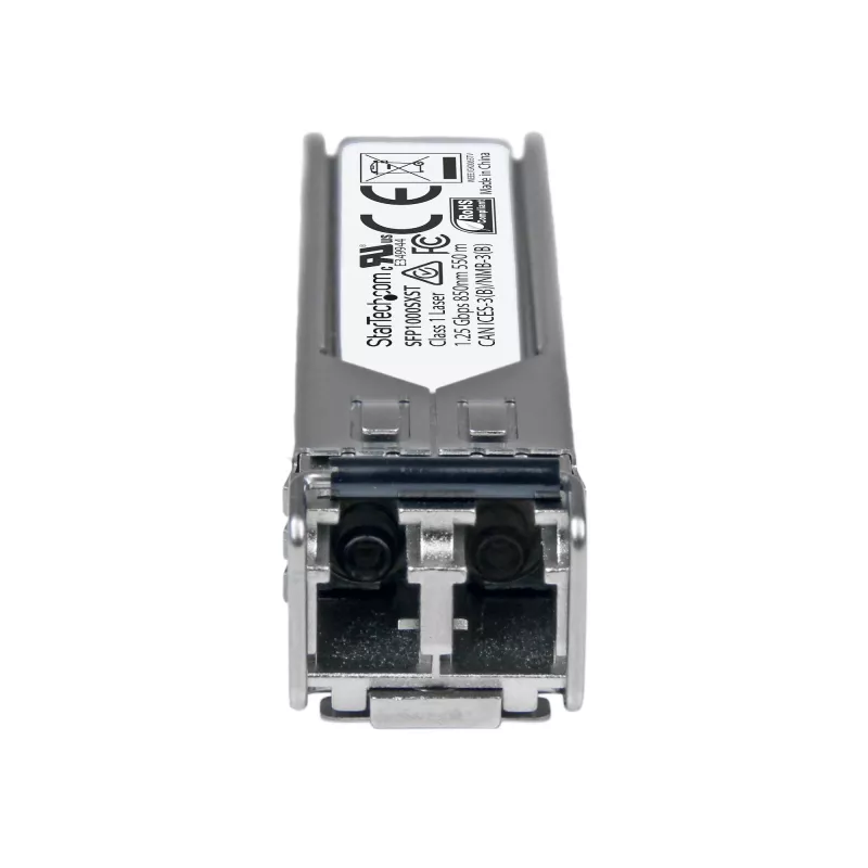 StarTech.com MSA-yhteensopiva SFP-lähetin-vastaanotinmoduuli - 1000BASE-SX ~ MSA-koodaamaton SFP-moduuli - 1000BASE-SX - 1GbE monimuotokuitu-lähetin-vastaanotin (MMF) - 1GE Gigabit Ethernet SFP - LC 550 m - 850 nm - DDM