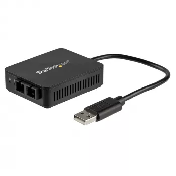 StarTech.com USB - kuitu-muunnin – 100 Mbit/s – USB 2.0 - kuituverkkosovitin – 100Base-FX SC-liitäntä duplex monimuotokuitu/MMF -yhteensopiva – 2 km – kompakti USB - kuitu-LAN