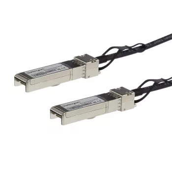 StarTech.com MSA-koodaamaton yhteensopiva 1 m 10G SFP+ - SFP+ Direct Attach -haarakaapeli Twinax – 10 GbE SFP+ kupari-DAC 10 Gbps Low Power passiivinen lähetin-vastaanotinmoduuli DAC