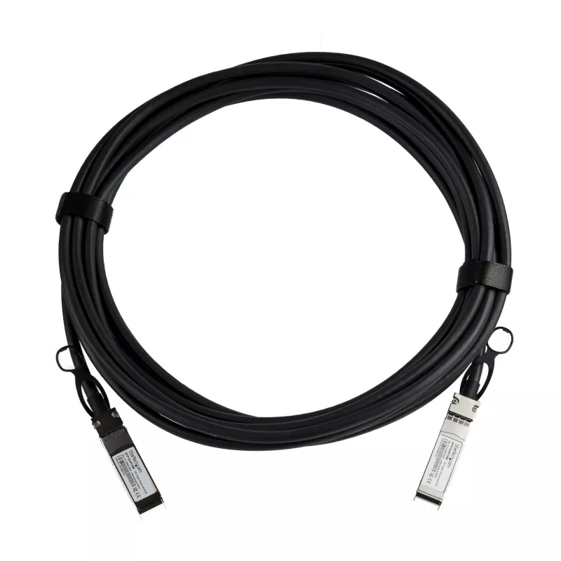 StarTech.com MSA Uncoded -yhteensopiva 5 m 10G SFP+ - SFP+ Direct Attach -breakout-kaapeli Twinax – 10 GbE SFP+ kupari-DAC 10 Gbit/s passiivinen vähän virtaa kuluttava lähetin-vastaanotinmoduuli
