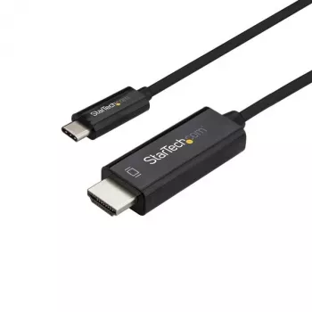 StarTech.com 1,8 m (6 ft.) USB-C - HDMI -kaapeli – 4K 60 Hz USB Type-C - HDMI 2.0 -videosovitinkaapeli – Thunderbolt 3 -yhteensopiva – kannettava HDMI-näyttöön – DP 1.2 Alt Mode HBR2 – musta