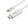 StarTech.com 3ft (1m) USB-C - HDMI -kaapeli – 4K 60Hz USB Type-C - HDMI 2.0 -videosovitinkaapeli – Thunderbolt 3 -yhteensopiva – kannettava HDMI-näyttöön – DP 1.2 Alt Mode HBR2 – valkoinen