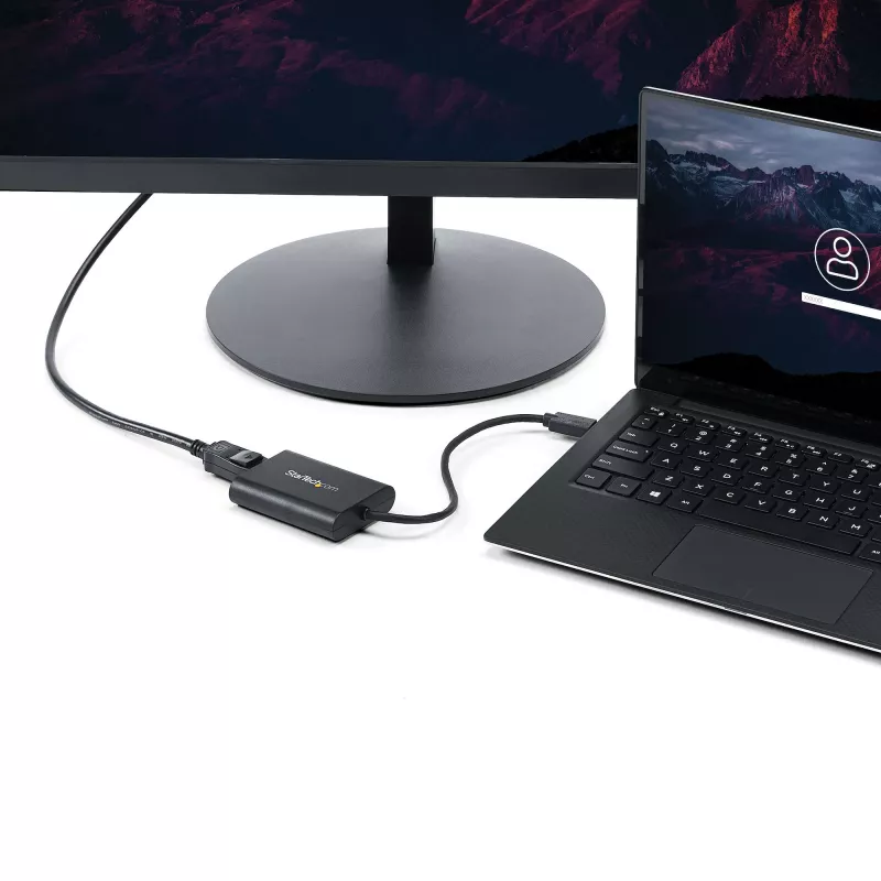 StarTech.com USB 3.0 - DisplayPort -sovitin, USB DP -näyttömuunnin Windowsille, 4K (ei tue macOS/ChromeOS/Linux) - TAA