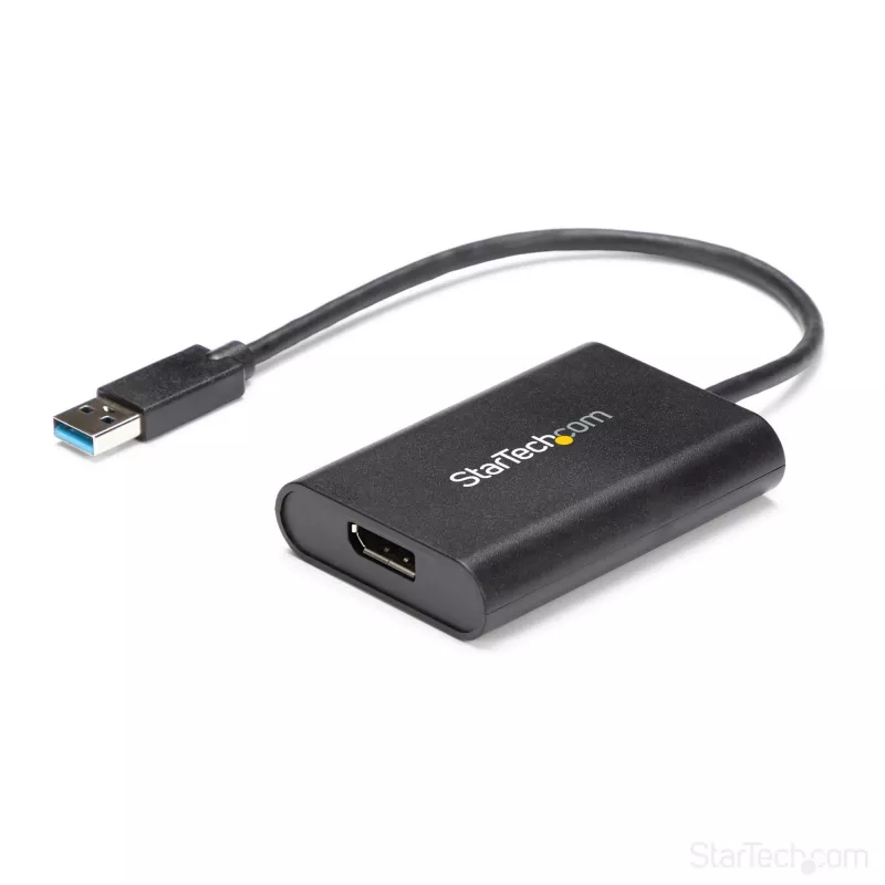 StarTech.com USB 3.0 - DisplayPort -sovitin, USB DP -näyttömuunnin Windowsille, 4K (ei tue macOS/ChromeOS/Linux) - TAA
