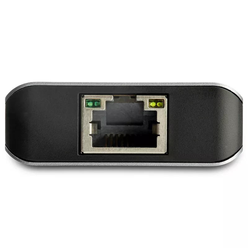 StarTech.com 3-porttinen USB-C-hubi Gigabit Ethernet RJ45 GbE -portilla – 2x USB-A, 1x USB-C – SuperSpeed 10Gbps USB 3.1/3.2 Gen 2 Type-C-hubisovitin – USB-väylävirralla toimiva – alumiini – yhteensopiva TB3:n kanssa~3-porttinen USB-C-hubi Gigabit Ethernet RJ45 GbE -portilla – 2x USB-A, 1x USB-C – SuperSpeed 10Gbps USB 3.2 Gen 2 Type-C-hubisovitin – USB-väylävirralla toimiva – alumiini