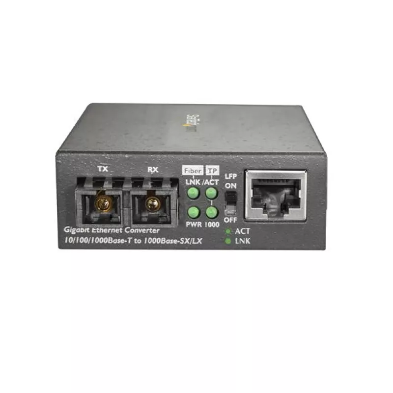 StarTech.com Gigabit Ethernet - SC kuitu-mediakonvertteri – 1000Base-LX – yksimuotokuitu – 10 km