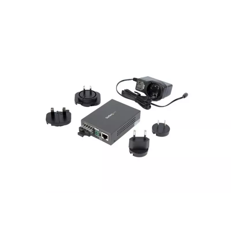 StarTech.com Gigabit Ethernet - SC kuitu-mediakonvertteri – 1000Base-LX – yksimuotokuitu – 10 km