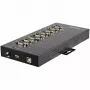 StarTech.com 8-porttinen sarjaporttikeskitin USB - RS232/RS485/RS422 -sovitin – teollinen USB 2.0 - DB9 sarjamuunnin-keskitin – IP30-sertifioitu – DIN-kiskoon asennettava metallinen sarjaporttikeskitin – 15 kV ESD-suoja