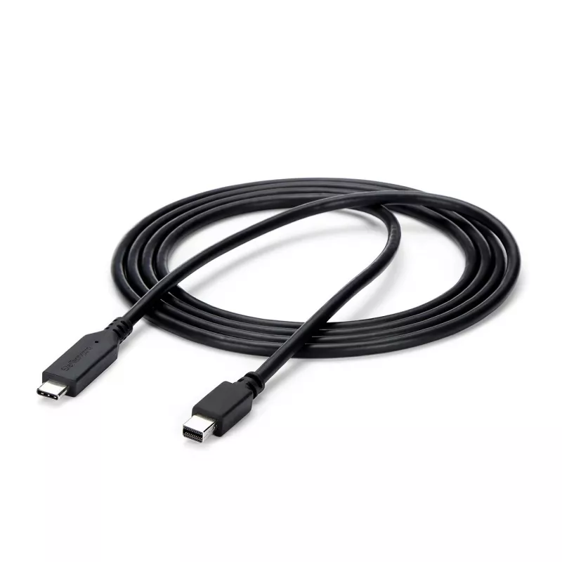 StarTech.com 6 ft. (1,8 m) USB-C - Mini DisplayPort -kaapeli - 4K 60Hz - musta