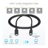 StarTech.com 6 ft. (1,8 m) USB-C - Mini DisplayPort -kaapeli - 4K 60Hz - musta